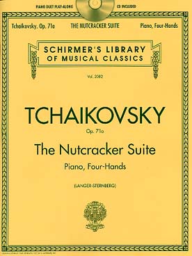 Illustration de Casse Noisette suite op. 71a, tr. Langer pour piano 4 mains avec audio play-along à télécharger