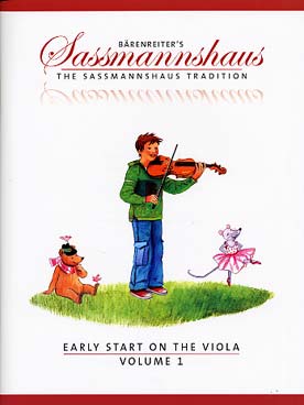 Illustration de Early start on the viola (adaptation anglaise de la méthode "Früher Anfang auf der Bratsche") - Vol. 1