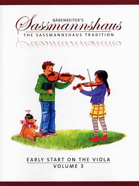 Illustration de Early start on the viola (adaptation anglaise de la méthode "Früher Anfang auf der Bratsche") - Vol. 3