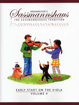 Illustration de Early start on the viola (adaptation anglaise de la méthode "Früher Anfang auf der Bratsche") - Vol. 4