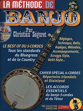 Illustration methode de banjo avec cd