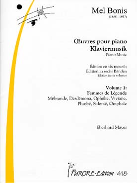 Illustration de Œuvres pour piano - Vol. 1 : Femmes de légende