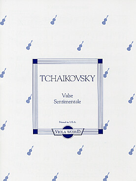 Illustration tchaikovsky valse sentimentale