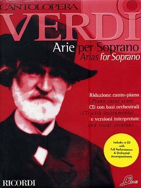 Illustration verdi arias pour soprano vol. 1 + cd