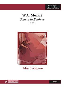 Illustration mozart sonate k 304 en si min (tr. talmi