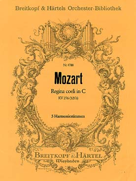 Illustration de Regina coeli K 276 (321b) en do M harmonie