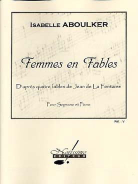 Illustration aboulker femmes en fables chant/piano