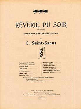 Illustration de Rêverie du soir extrait de la suite algérienne