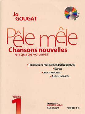 Illustration de Pêle mêle : chansons nouvelles, écoute, jeux musicaux avec CD - Vol. 1