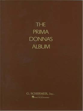 Illustration de THE PRIMA DONNA'S ALBUM pour soprano et piano, textes anglais/allemand/italien