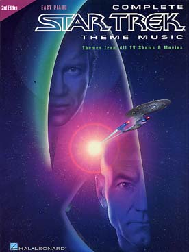 Illustration complete star trek theme easy piano