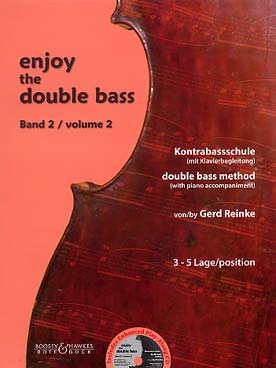 Illustration de ENJOY THE DOUBLE BASS (tr. Reinke, texte en allemand et anglais) - Vol. 2 : positions 3 et 5