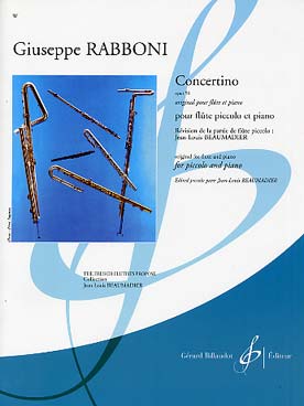 Illustration de Concertino op. 50 (original pour flûte et piano)