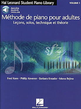 Illustration de MÉTHODE DE PIANO HAL LEONARD adultes : leçons, solos, technique et théorie - Vol. 1 avec accès audio  