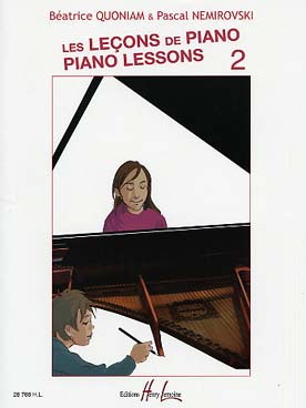 Illustration de Les Leçons de piano, méthode pour (jeunes) débutants - Vol. 2  