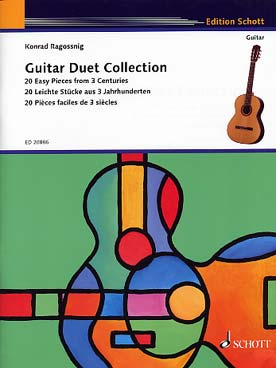 Illustration de GUITAR DUET COLLECTION (tr. Ragossnig) 20 pièces faciles du 18e au 20e siècle