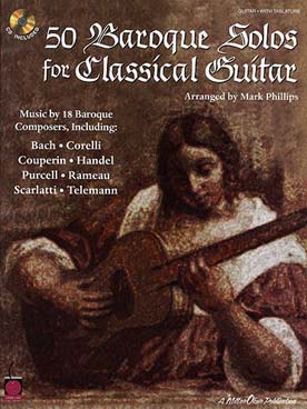 Illustration 50 baroque solos for classical guitar