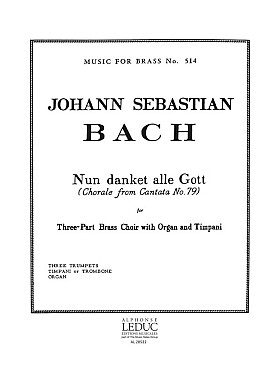 Illustration bach js nun danket alle gott (3 tp/orgue