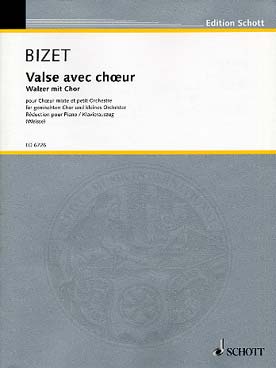 Illustration de Valse avec chœur pour chœur mixte SATB et petit orchestre ou piano