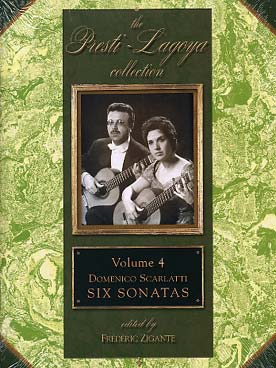 Illustration de PRESTI-LAGOYA COLLECTION, transcriptions du célèbre duo, éditées par F. Zigante - Vol. 4 : Scarlatti