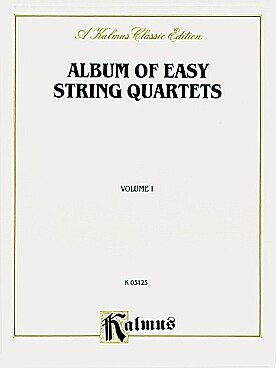 Illustration de ALBUM OF EASY STRING QUARTETS - Vol. 1