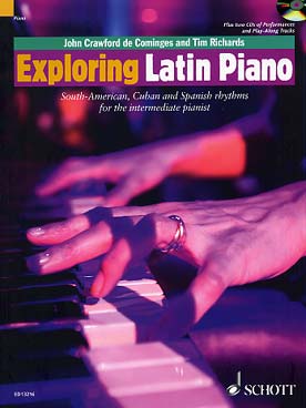 Illustration exploring latin piano avec cd