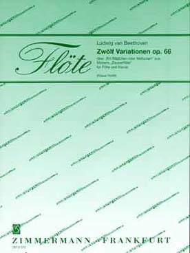 Illustration de 12 Variations sur "Ein Mädchen oder Weibchen" op. 66 de Mozart (tr. Holle)