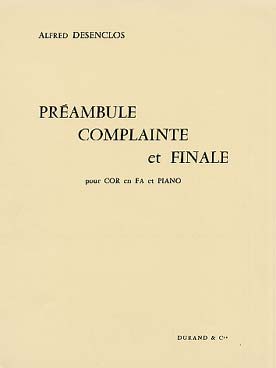 Illustration de Préambule, complainte et final