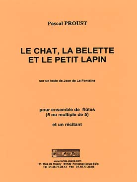 Illustration de Le Chat, la belette et le petit lapin pour 5 flûtes et un récitant