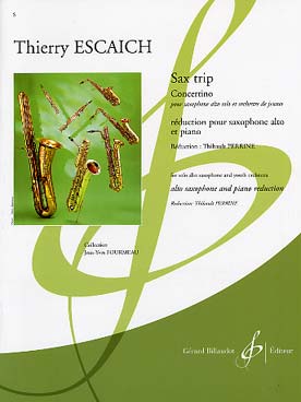 Illustration escaich sax trip, concertino (red. piano