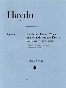 Illustration de Les 7 dernières paroles du Christ Hob. XX:1C (Die Sieben letzten Worte unseres Erlösers am Kreuze), version piano