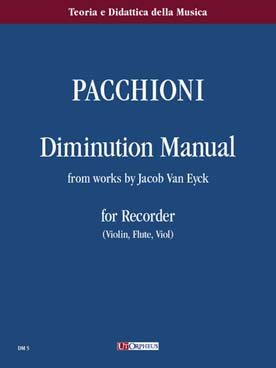 Illustration de Manuale di diminuzione from works by Van Eyck pour flute ou violon