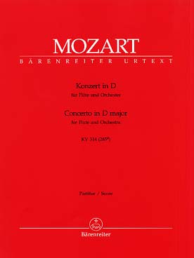 Illustration de Concerto N° 2 pour flûte KV 314 (285d) en ré M