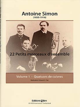 Illustration de 22 Petits morceaux d'ensemble de cuivres - Vol. 1 : quatuor