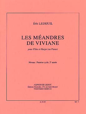Illustration de Les Méandres de Viviane pour flûte et harpe (ou piano)