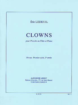 Illustration de Clowns pour piccolo ou flûte et piano