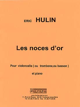 Illustration de Les Noces d'or pour violoncelle ou trombone ou basson et piano