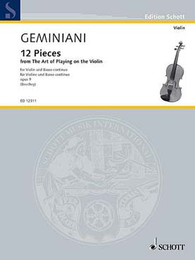 Illustration de 12 Pièces op. 9 extrait de the Art of playing on the violin