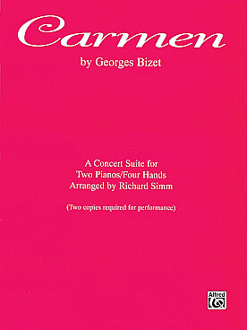 Illustration de Carmen, tr. Simm pour 2 pianos (prévoir 2 exemplaires pour l'interprétation)