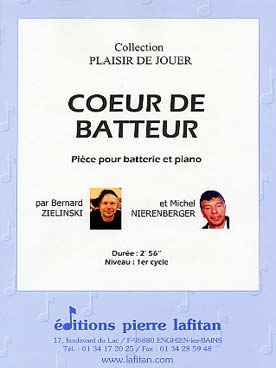 Illustration de Cœur de batteur pour batterie et piano