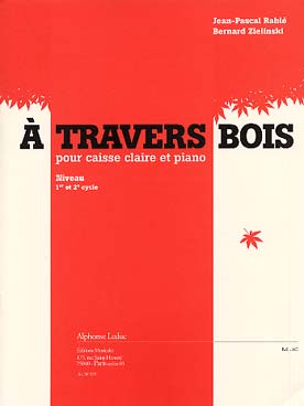 Illustration de A travers bois pour caisse claire et piano