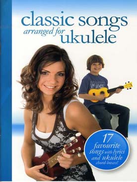 Illustration classic songs ukulele