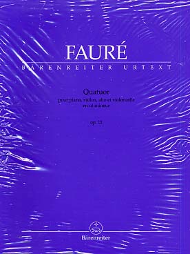 Illustration faure quatuor n° 1 op. 15 en do min