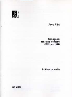 Illustration de Trisagion pour orchestre à cordes