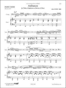Illustration de Ambiances pour euphonium, saxhorn ou tuba