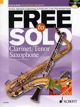 Illustration free to solo clarinette/saxo tenor + cd