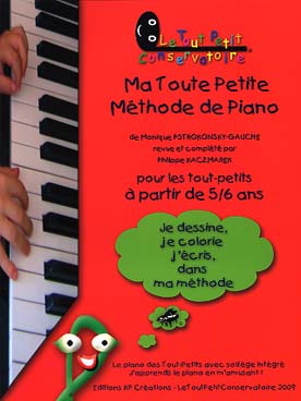 Illustration de Ma toute petite méthode de piano pour les tout-petits à partir de 5/6 ans avec dessins et coloriages - Vol. 1