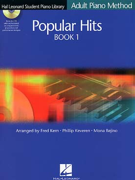 Illustration de MÉTHODE DE PIANO HAL LEONARD adultes : leçons, solos, technique et théorie - Popular hits Vol. 1 (anglais)