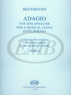 Illustration beethoven adagio fur eine spieluhr