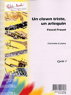 Illustration proust clown triste (un), un arlequin